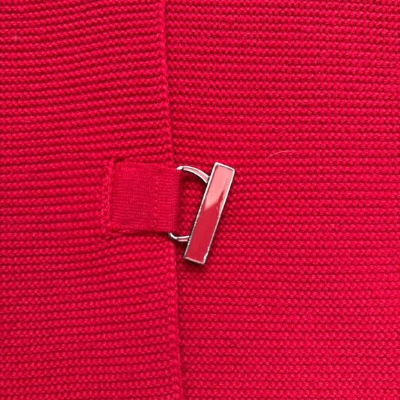 Saint James Sweater Womens Size 6 Red Buckle Wool Blend Knit Collared France - Picture 4 of 10